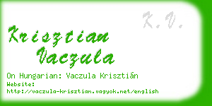 krisztian vaczula business card