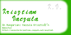 krisztian vaczula business card